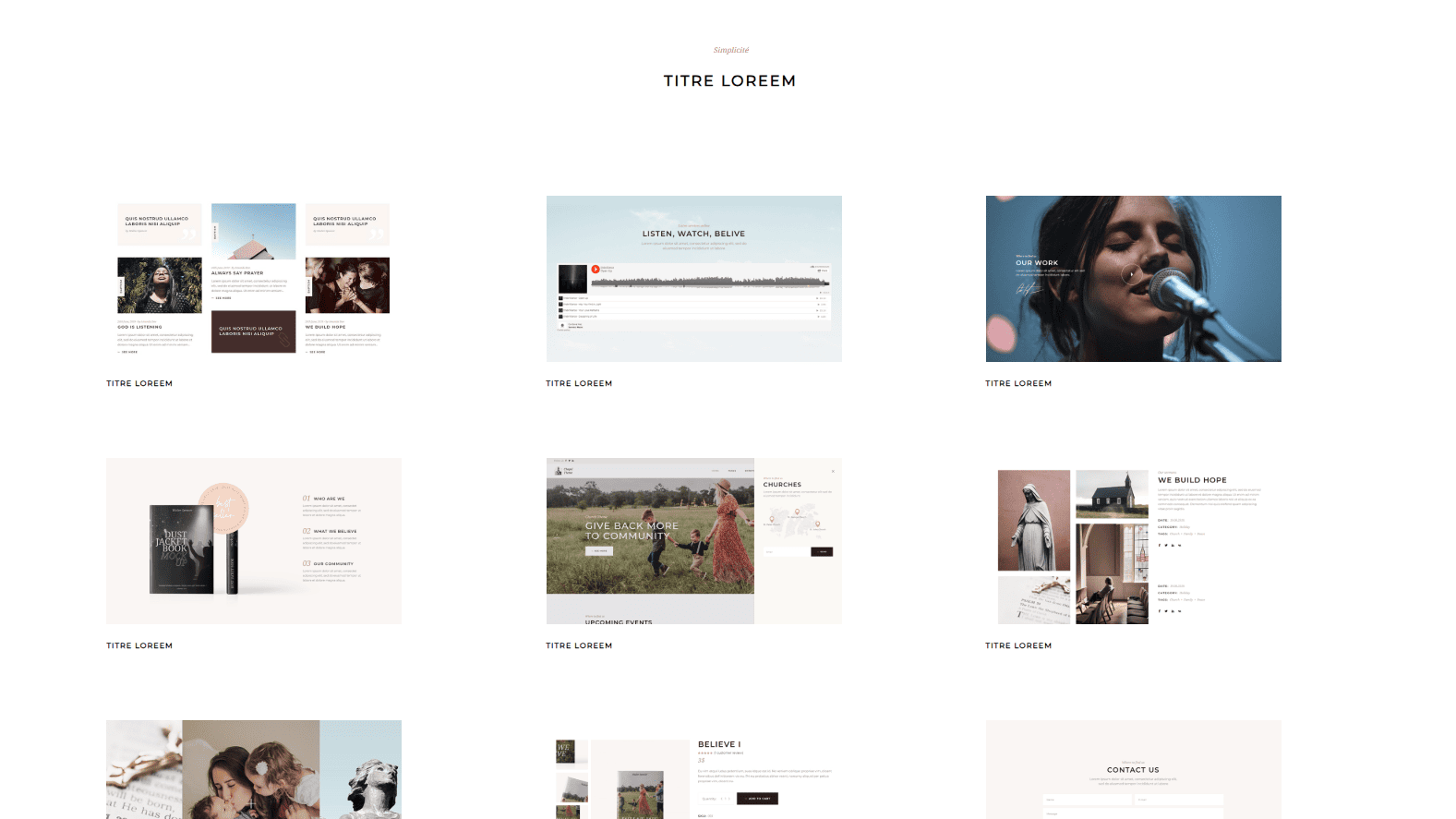 Intégration d'un site vitrine