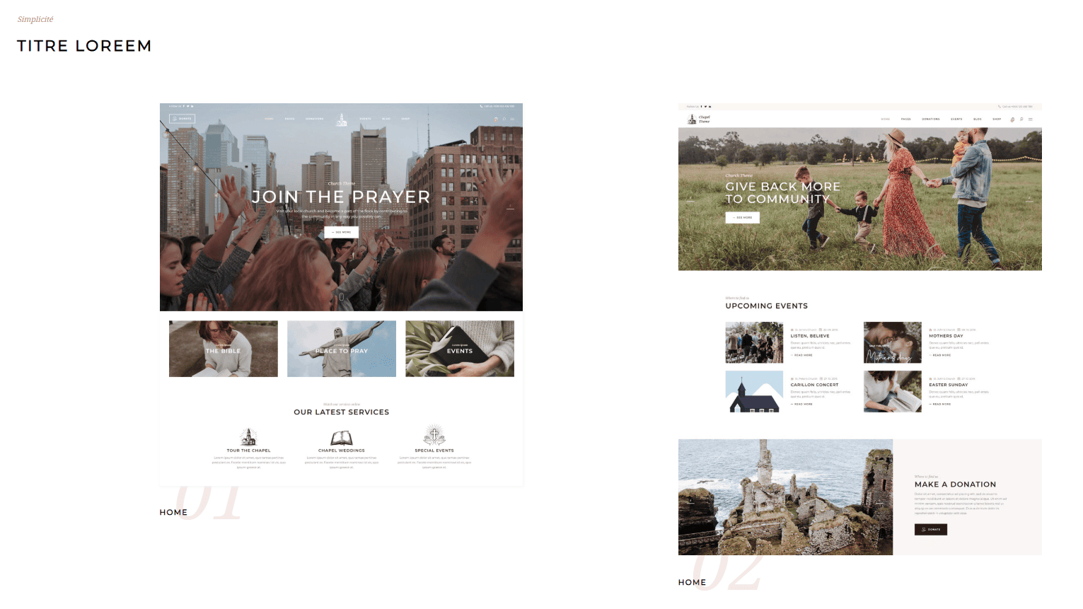 Intégration d'un site vitrine