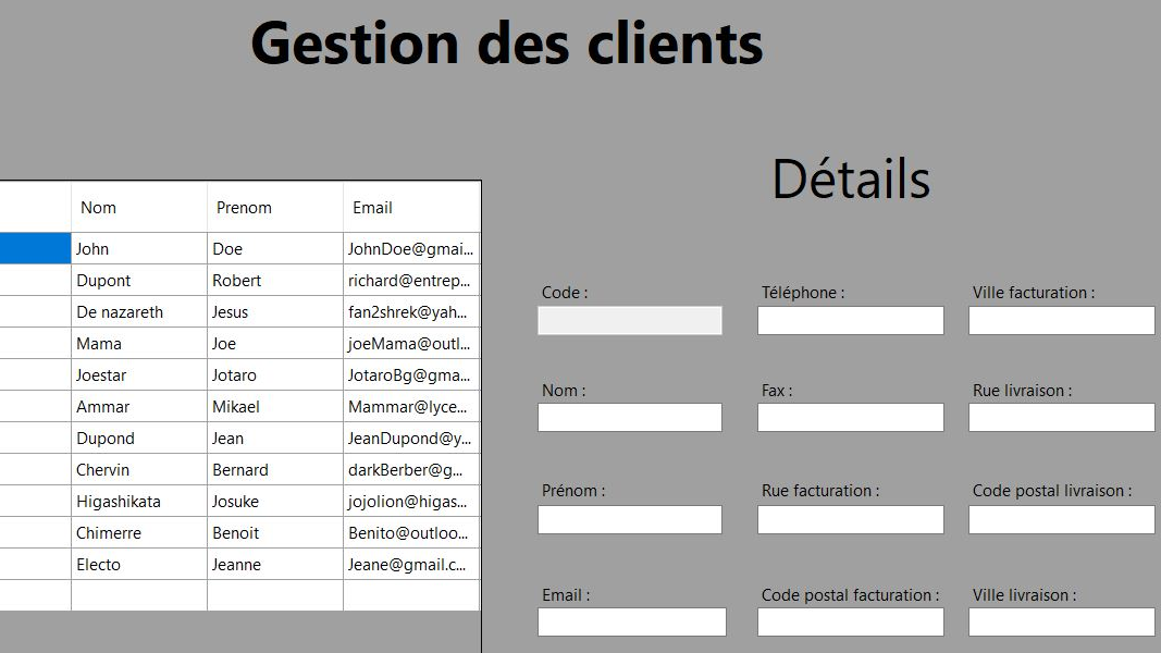 Gestion des devis