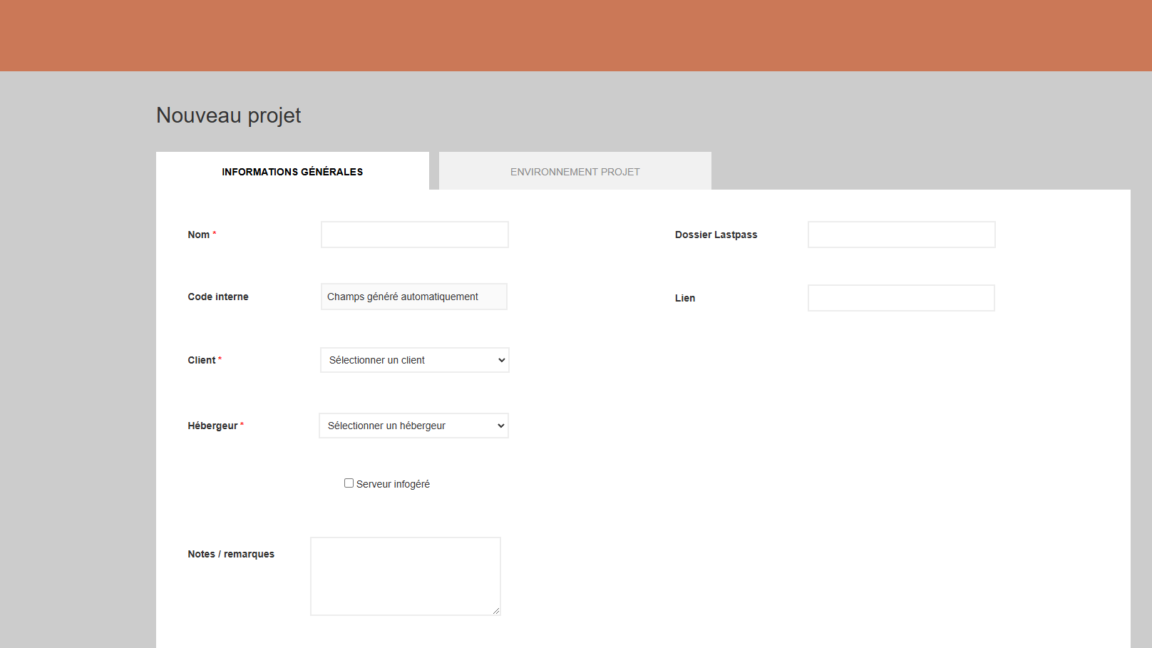 Gestion des projets