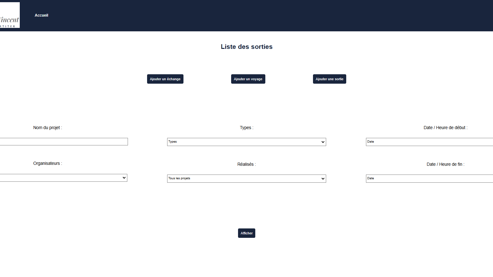 Gestion des voyages scolaires